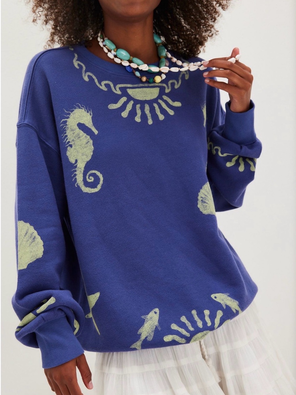 Free People Jo Pullover - Navy Combo - Sea Theme! 🦞🦞